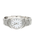 Pre-Owned Rolex Oyster Perpetual Date 15200 34mm White Roman Dial Oyster Bracelet – P Serial, Circa 2000