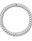 David Yurman Sterling Silver Sculpted Cable Necklace 19mm