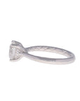 Platinum 1.91ct Round GIA Diamond Hidden Halo Engagement Ring