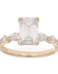 2.02ct Emerald Cut Lab Grown Diamond 14K Yellow Gold Engagement Ring G VS1