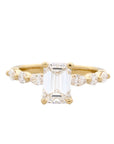 2.02ct Emerald Cut Lab Grown Diamond 14K Yellow Gold Engagement Ring G VS1