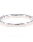 14K White Gold Pink Topaz Band