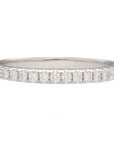 14K White Gold Diamond Band 0.22ctw G/H SI1 Shared Prong Size 6.5 2.1gram