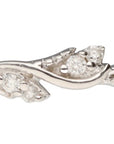 14K White Gold Diamond Vine Band 0.10ctw H/I I1 Size 7 Dainty Elegant 1.8g