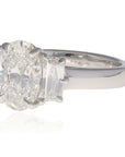 Iroff 1957 Oval Three Stone Ring