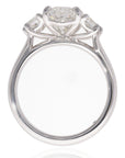 Iroff 1957 Oval Three Stone Ring