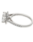 Platinum 2.01ct Cushion Modified Brilliant Diamond Halo Ring – GIA F VS1