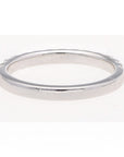 14K White Gold Diamond Half Band 0.50ctw G/H SI2 Size 6.5, 2.6g Elegant