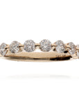 14K Yellow Gold Single Prong Diamond Band