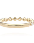 14K Yellow Gold Single Prong Diamond Band