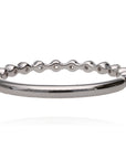 14K White Gold Single Prong Diamond Band