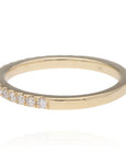 14K Yellow Gold Shared Prong Diamond Band