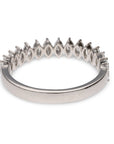 Platinum Marquise Diamond Band 0.89ctw G/H SI1 Size 7 Anniversary Ring 3.7g