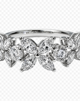 Floral Diamond Statement Ring