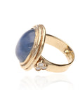 14 Yellow Bezel 28.00ct Cabochon Star Sapphire Rou