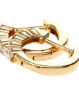 14 Yellow 0.40tw Round Diamonds H/I SI1 Huggie Hoo