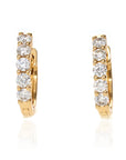 14 Yellow 0.40tw Round Diamonds H/I SI1 Huggie Hoo