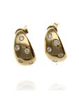 14 Yellow 0.34tw Round Diamonds G/H SI1 J Hoops tw