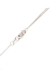 14K White & Yellow Gold Diamond Pave Double Flower Necklace