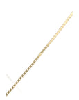 14K Yellow Gold Box Chain Bracelet 7.25in 2mm 5.74g Sleek Classic Style