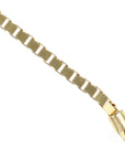 14K Yellow Gold Box Chain Bracelet 7.25in 2mm 5.74g Sleek Classic Style