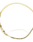 14K Yellow Gold Box Chain Bracelet 7.25in 2mm 5.74g Sleek Classic Style