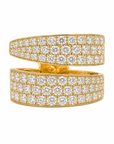 14K Yellow Gold Pavé Diamond Wrap Ring – 2.60 CTW Diamond Fashion Ring