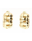 Tiffany 18K Gold Basket Weave Hoops