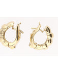 Tiffany 18K Gold Basket Weave Hoops