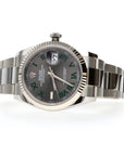 Rolex Pre Owned 36mm 126234 Stainless Steel Slate Roman Wimbledon