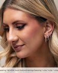 Lab Diamond Huggie Hoops