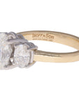 Three Stone Oval Diamond Ring