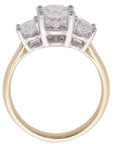 Three Stone Oval Diamond Ring