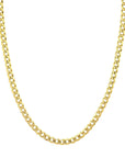 10K Yellow Gold Concave Cuban Chain Necklace – 22", 5.7mm