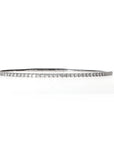14K White Gold Flex Bangle 0.97ct Diamonds G/H SI2 6.75 Elegant Bracelet 5.7gram