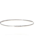 14K White Gold Flex Bangle 0.97ct Diamonds G/H SI2 6.75 Elegant Bracelet 5.7gram