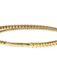14 Karat Yellow Double Wrap Spike Flex Bangle Brac