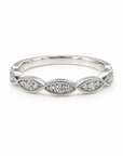 Diamond Marquise Shaped Band