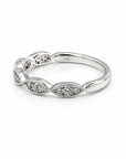 Diamond Marquise Shaped Band
