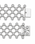 18K White Gold Diamond Mesh Bracelet – 3.75 CTW