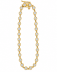 10K Yellow Gold 1.50 CTW Lab-Grown Diamond Bezel Tennis Bracelet