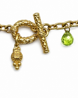 14K Yellow Gold Multi-Gemstone Station Necklace