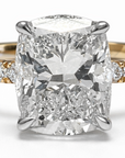 Cushion Diamond Hidden Halo Ring