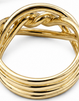 David Yurman 18K Yellow Gold Continuance Diamond Ring – Size 8