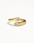 Pear Diamond Bypass Ring