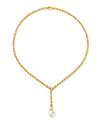 John Hardy 18K Yellow 35 Bamboos Pearl Lariat Neck