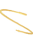 14K Yellow Gold Flex Bangle Bead Bracelet 7in Polished Classic Elegant 7gram