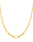 Lady’s 14K Yellow Gold Graduating Oval Link Necklace – 18"