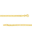 Lady’s 14K Yellow Gold Graduating Oval Link Necklace – 18"