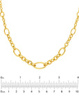 Lady’s 14K Yellow Gold Graduating Oval Link Necklace – 18"